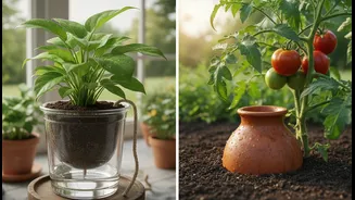 Self-Watering Gardening Methods Help Prevent Plant Stress During Busy Days