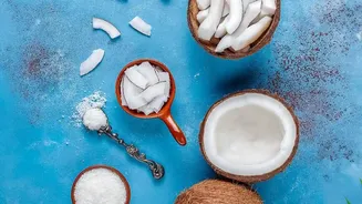 A Coconut Shell Can Hold Herbs Only with Proper Drainage