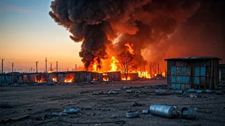 Lucknow Inferno: 1,000+ Homeless as Fire Devours 280 Shanties, Fueled by 50+ LPG Cylinders