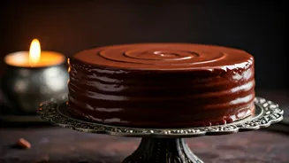 The Aesthetic Vintage Dark Chocolate Ganache Cake Trend Blasting