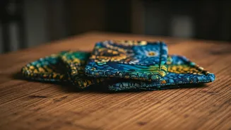 Craft Stunning African Fabric Coasters from Scraps: A Sustainable DIY Guide