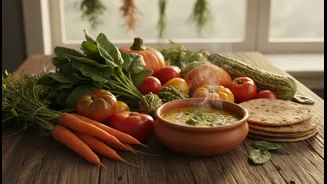 Shravan Meals Stay Comforting With Fresh Vegetables And Homemade Recipes