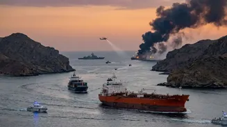 Iranian Commercial Ship Struck Near Strait of Hormuz, 1 Killed, 4 Injured