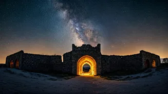 Ancient Fort Ruins Host Epic Midnight Long-Exposure Photography Crawls