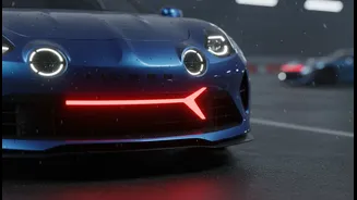 Alpine Replaces Regular Lighting With Red Slash Drama
