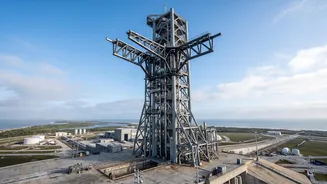 SpaceX's Starship Tower-Catch Strategy: Giant Tower Arms Would Catch Returning Rocket Hardware