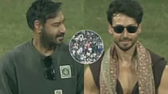 Messi Event Turns Awkward: Ajay Devgn, Tiger Shroff Booed During Felicitation By CM Devendra Fadnavis At Mumbai's Wankhede Stadium – VIDEO