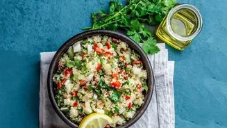 Zesty Quinoa Bowl Hacks: Combining Fresh Vegetables Olive Oil And Citrus Lemon Dressing
