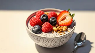 Chia Seeds In Overnight Almond Milk Bowls Trend Heavily