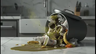 Avoid Pouring Liquid Food Waste into a Struggling Bin