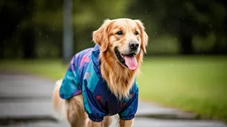 Pet Owners Flock To Buy Quick-Dry Microfibre Pet Raincoats
