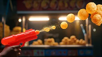 Viral Sensation: 'Dhishkiyaon Pani Puri Wala' Serves Golgappe with a Water Gun Twist!