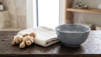 A Homemade Ginger Compress Should Never Cause Stinging or Redness