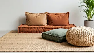 Upgrade Rental Spaces With Cozy Cushion Styled Low Seating