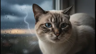 Why monsoon weather shifts trigger severe noise anxiety reactions in senior cats