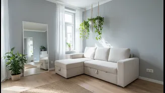 How to implement damage-free layout adjustments to make rental flats feel larger