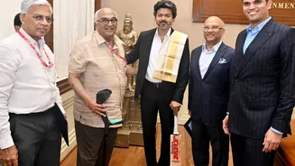 Tamil Nadu CM Vijay Receives Gift Every Virat Kohli Fan Would Dream Of