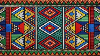 Create unique decor with hand-painted Ndebele tiles