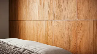 Ditch Plain Walls Try Textured Terracotta Panels For Bedroom