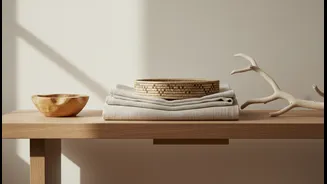 Wood, Linen and Woven Textures Strengthen Any Soft Neutral Palette