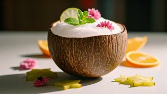 Freeze Coconut Water For The Ultimate Viral Punch Bowl