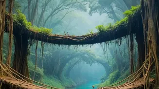 Why Autumn Is The Ideal Season To Visit Meghalaya Waterfalls And Living Root Bridges