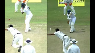 [WATCH] Mohammed Siraj sets up Ravindu Rasantha with outswingers before LBW dismissal