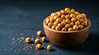 Ditch Synthetic Supplements For Homemade Roasted Chickpea Flaxseed Snacks