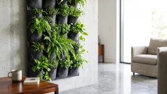 A Vertical Garden Wall Can Use Modular Panels Pocket Systems Or Trellises