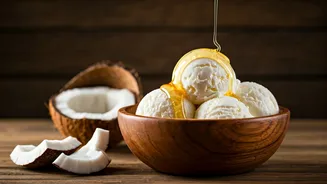 Forget Sugar Try This Honey Sweetened Tender Coconut Ice Cream