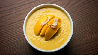 Clean Kesar Mango Coconut Milk Pudding Wins Internet Praise