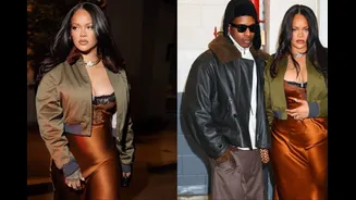 Slip Dresses, Bombers, And Diamonds: Rihanna Channels 2016 With Her Signature Panache