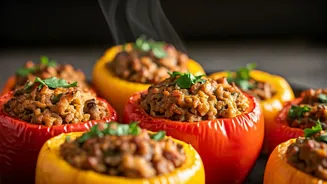 Air Fryer Stuffed Peppers Bring Big Flavour In Less Time