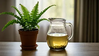 Home Brewed Green Tea Water Is Perfect For Prized Ferns