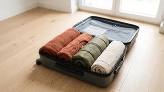 Why Rolling Winter Clothes Saves Critical Space In 7kg Cabin Bags During Long Flights