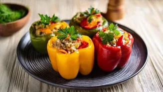 Quick and healthy: Stuffed capsicum cups