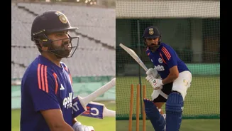 Fully fit Rohit Sharma resumes batting, Shubman Gill missing from India's practice session