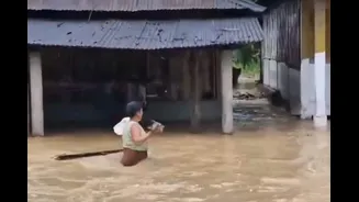 Flash Floods Batter Assam, Arunachal; 22,000+ Affected, Railway Bridge Collapses | Video
