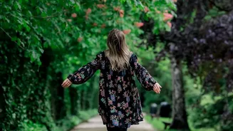 A Mindful Walk May Help Create Distance from Racing Thoughts