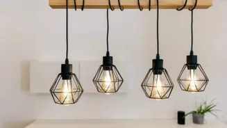 Love minimalist decor? Add a vintage pendant light