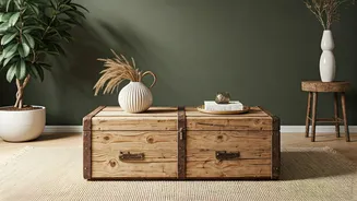 Japandi Coffee Tables Made From Vintage Boxes Rule Pinterest