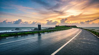 Explore Romantic Cloudy Views Along Beautiful Konkan Scenic Coastal Highways