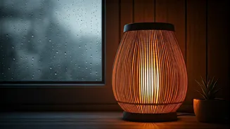 Brighten Gloomy Rainy Afternoons With Cozy Moisture Resistant Bamboo Lighting