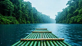 India's Rainy Rivers Are Perfect For Bamboo Rafting