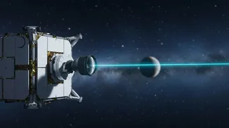 Deep Space Laser Transmission Systems Outperform Radio By One Hundred Times