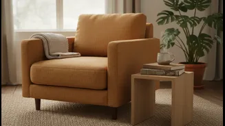 Earthy Minimalism Makes Room For Books, Textiles And Handmade Pieces