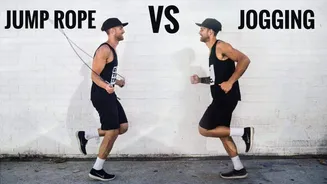 Does jogging or rope skipping burn more calories?