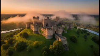 Discover Historic Forts Where Clouds, Green Hills And Ancient Walls Meet