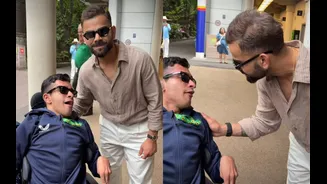 [WATCH] Virat Kohli wins hearts with touching gesture towards specially-abled Pakistani fan outside Lord’s