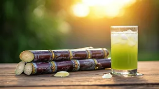 Beat the Heat: Crafting Refreshing Homemade Sugarcane Juice for Energy and Detox